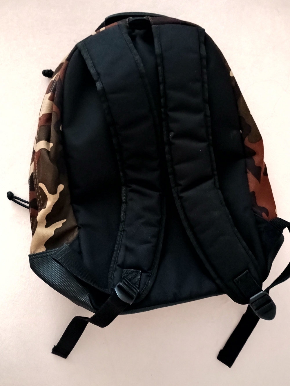 Roxy Camo Backpack With Roxy Logo- Brown, Tan & Black - Picture 2 of 6
